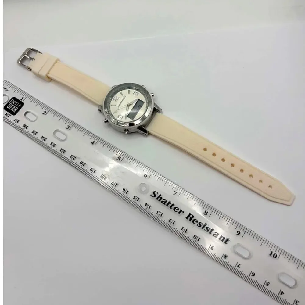 Silver Analog-Digital Sketcher's Men’s Watch.